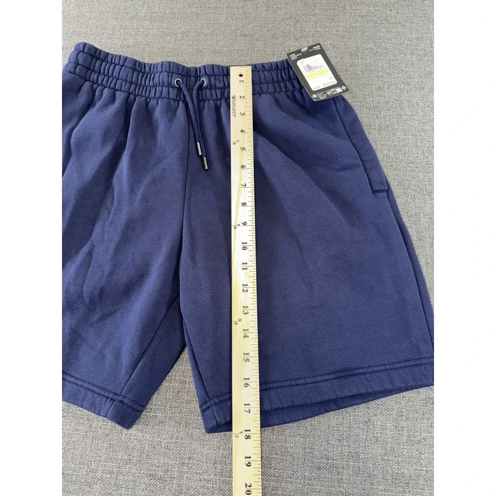 Under Armour Fleece Shorts Men's Medium Navy Blue Drawstring Logo NWT